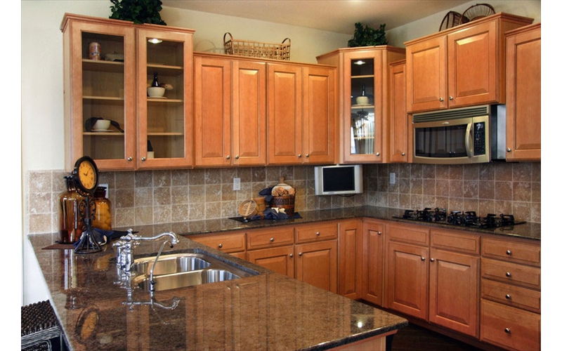 modern kitchen oak cabinets MD